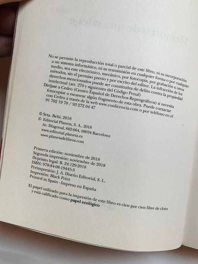 Libro Memorias de una salvaje - Bebi Fernandez