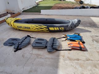 Kayak inflable Explorer K2 +remos
