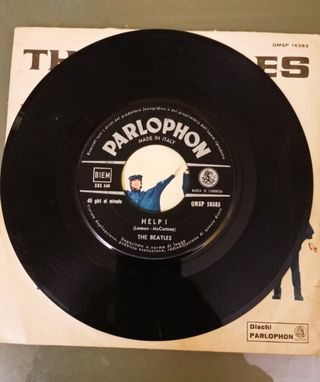 Vinile 45 giri Beatles - Help! Prima ediz.ita 1967