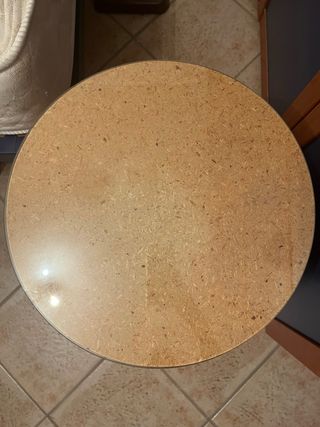Mesita madera y cristal