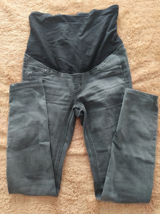 Jeans premamá Mama grises talla S