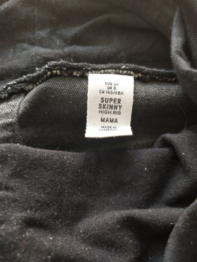 Jeans premamá Mama grises talla S