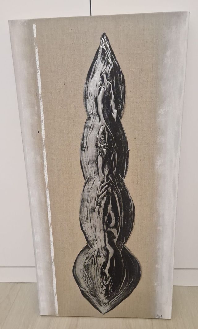 2 pinturas acrílico sobre lino. Artista "ROA"