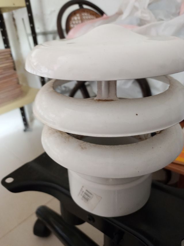 Soporte tubo extracción humos 100-110mm.