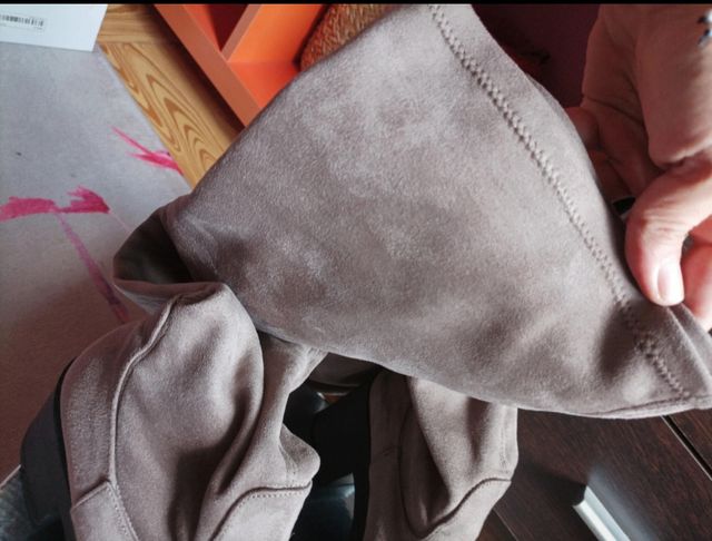 Botas altas mujer marrón-gris 39