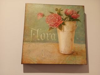 Cuadro Flores - Decoración Vintage