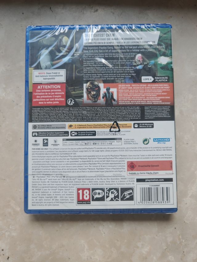 Payday 3 collector edition SIGILLATO