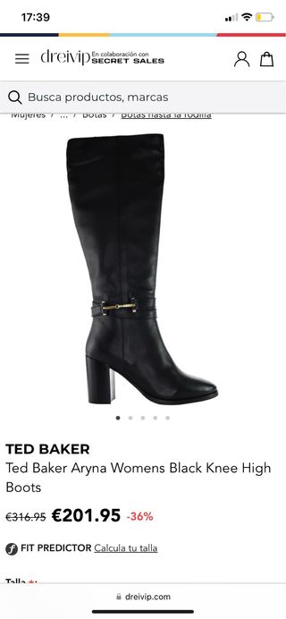 Botas Ted Baker Aryna - Piel Negra