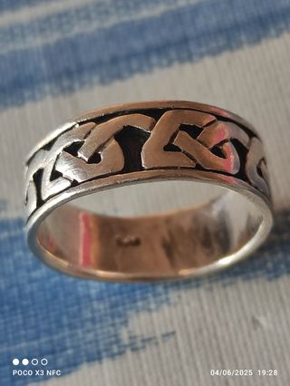 Anillo plata 925 trenzado