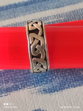 Anillo plata 925 trenzado