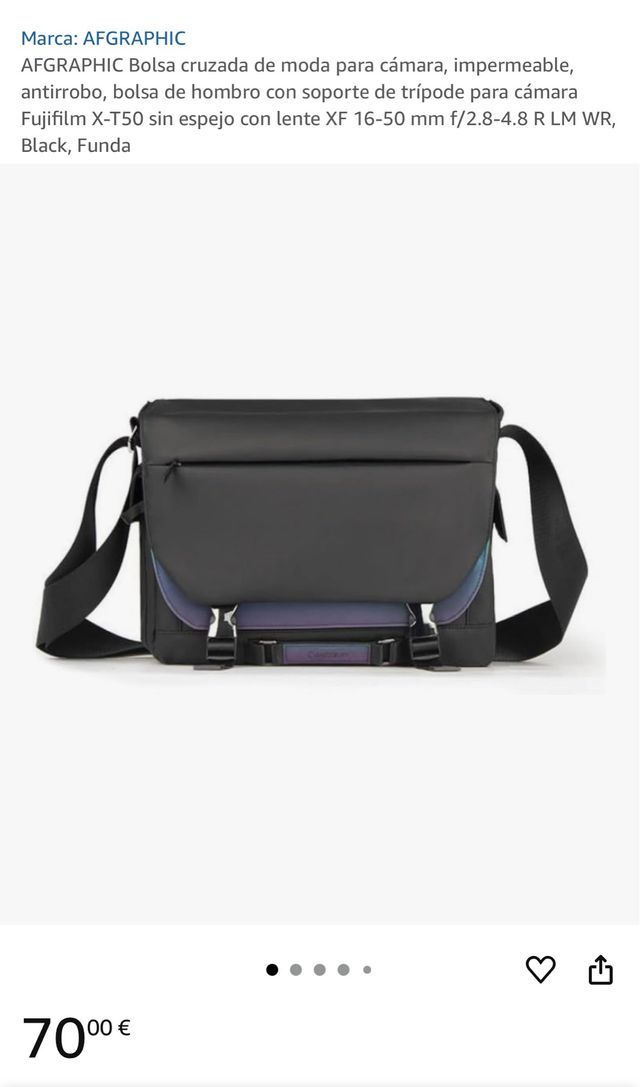 AFGRAPHIC - Bolso cámara antirrobo
