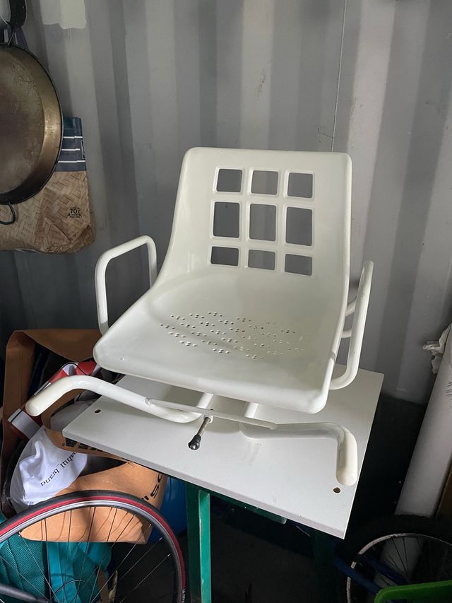 Silla Ducha Blanca - Metal/Plástico