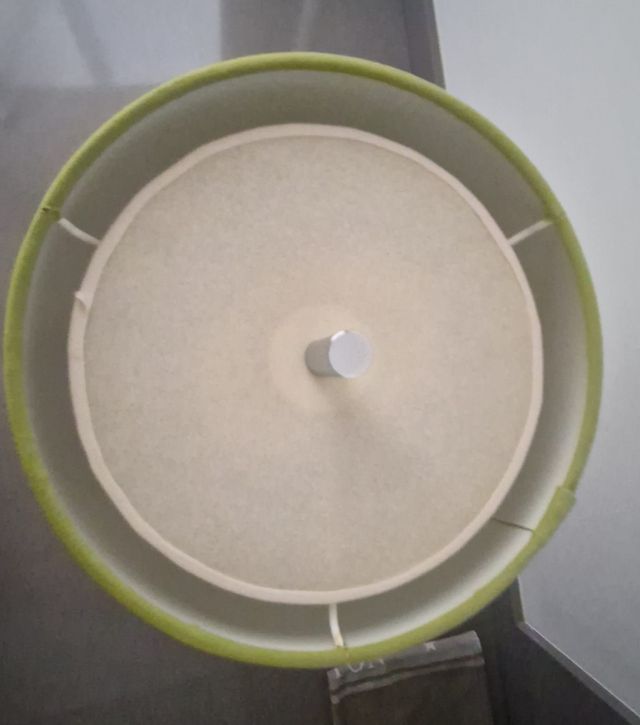 Lampara mesilla verde metalica