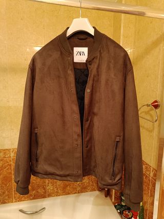 Chaquetón Zara marrón