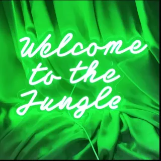 Lampada Neon led -Welcome to the Jungle-