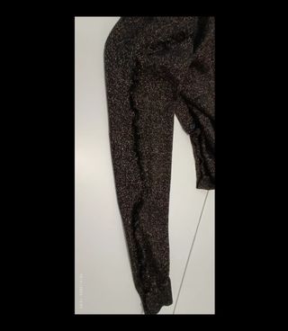 Cardigan Primark nero e oro Tg M