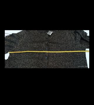 Cardigan Primark nero e oro Tg M