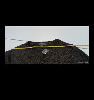Cardigan Primark nero e oro Tg M