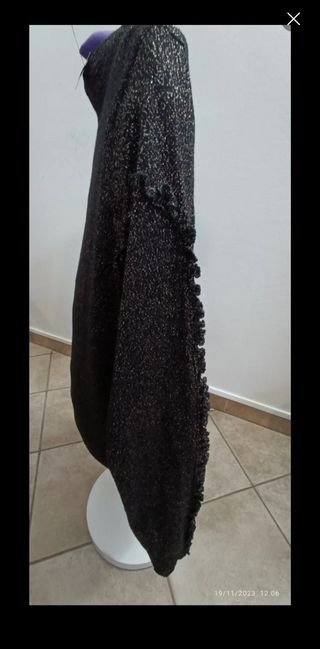 Cardigan Primark nero e oro Tg M