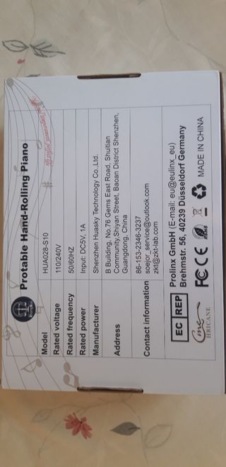 Piano flexible enrollable Hricane CME-88 teclas