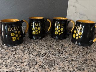 4 Bicchieri Ceres in Ceramica