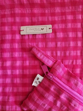 Totebag & monedero hecho a mano | fucsia