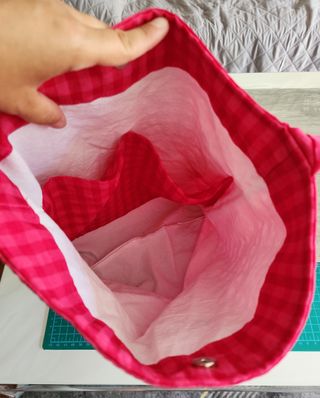 Totebag & monedero hecho a mano | fucsia