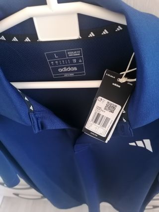 Polo Golf  Adidas aeroready azul marino - talla L 