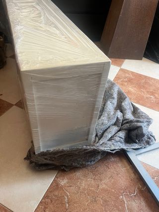 Armario blanco madera - 8 cajones