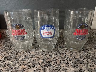3 Bicchieri Peroni Nastro Azzurro