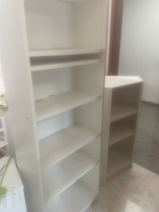 Armario blanco 2 puertas + estantería