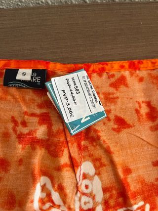 2 Pareos Playa - Azul y Naranja