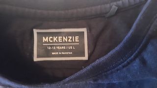Maglietta McKenzie nera 12/13 anni