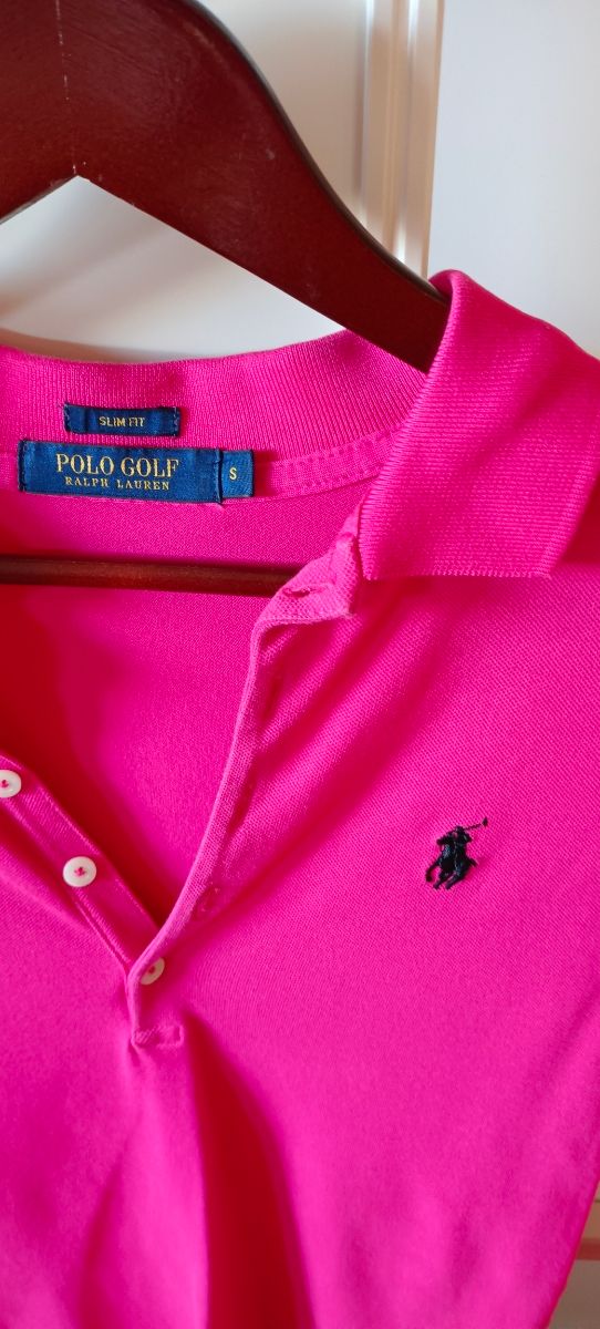 Polo Golf -Ralph Lauren  Polo manga larga fucsia t