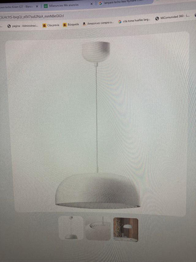 Lámpara techo blanca - NYMANE