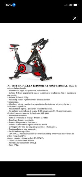Bicicletas spinning Salter 