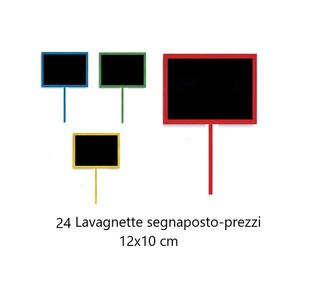 24 Lavagnette Segnposto 12x10cm