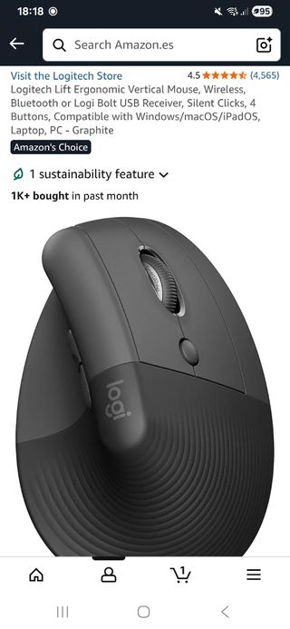 Ratón ergonómico NUEVO sin estrenar