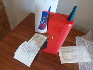 Radio  transistor  Retro Rojo-Azul