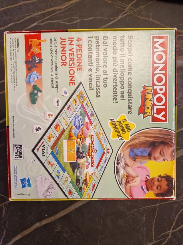 Gioco da tavolo Monopoli Junior Hasbro Gaming