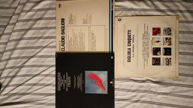 3 LP Vinile: Baglioni, Cinquetti Gino Paoli