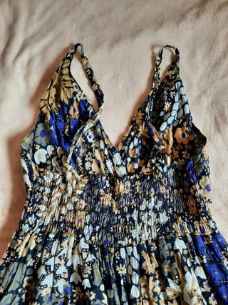 NUEVO Vestido estampado midi L