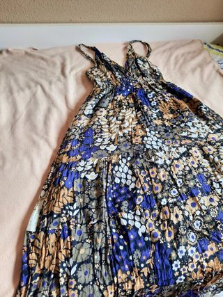 NUEVO Vestido estampado midi L