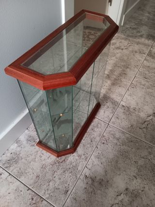 Vitrina expositora madera cristal