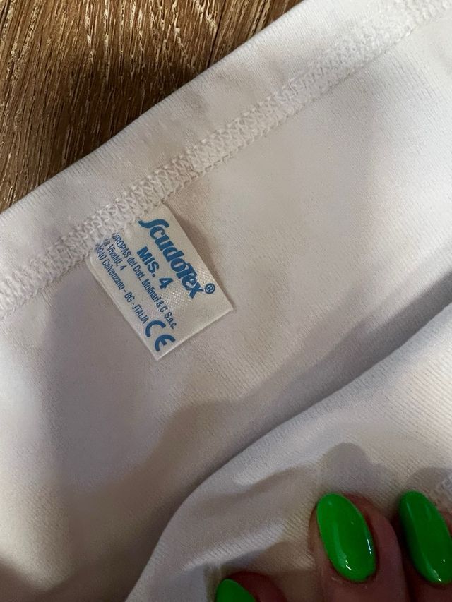 Mutande contenitive Scudotex beige/bianche