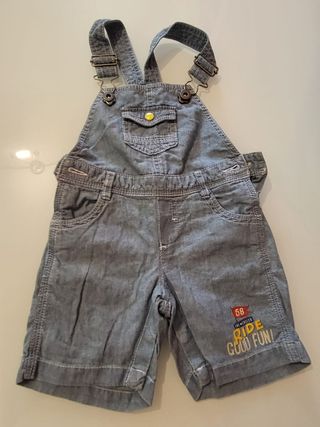 Salopette Jeans bimbo corta Chicco.