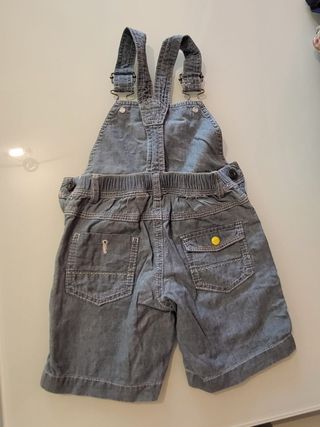 Salopette Jeans bimbo corta Chicco.