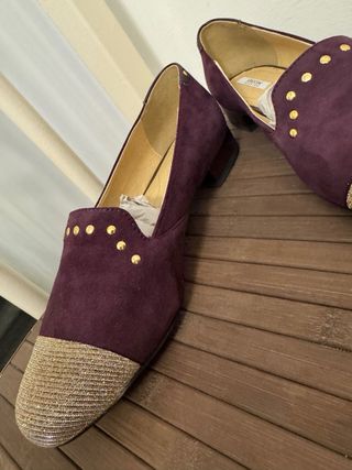 Ballerine Geox donna - viola e oro