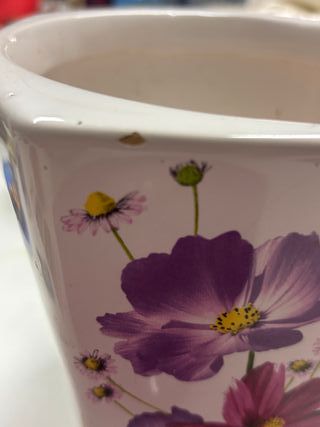 Portabiscotti Ceramica Fiori