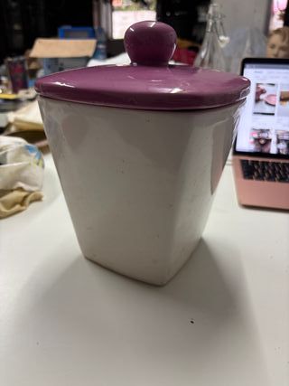 Portabiscotti Ceramica Fiori